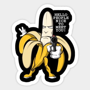 Crazy banana Sticker